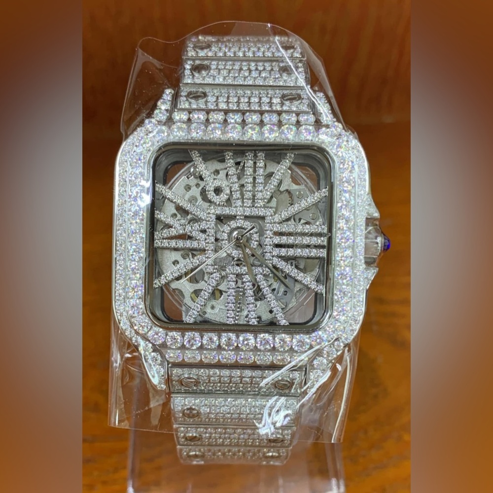 Silver MOISSANITE Watch